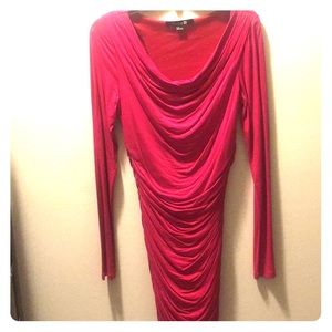Hot pink dress